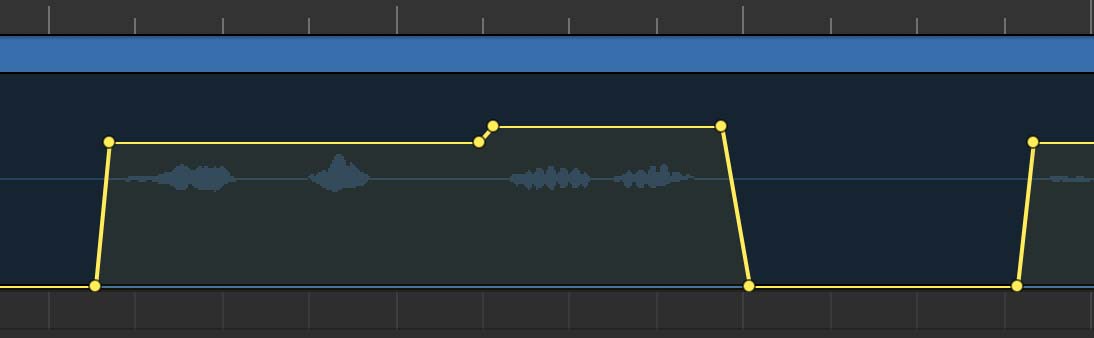 GarageBand Automationのサンプル