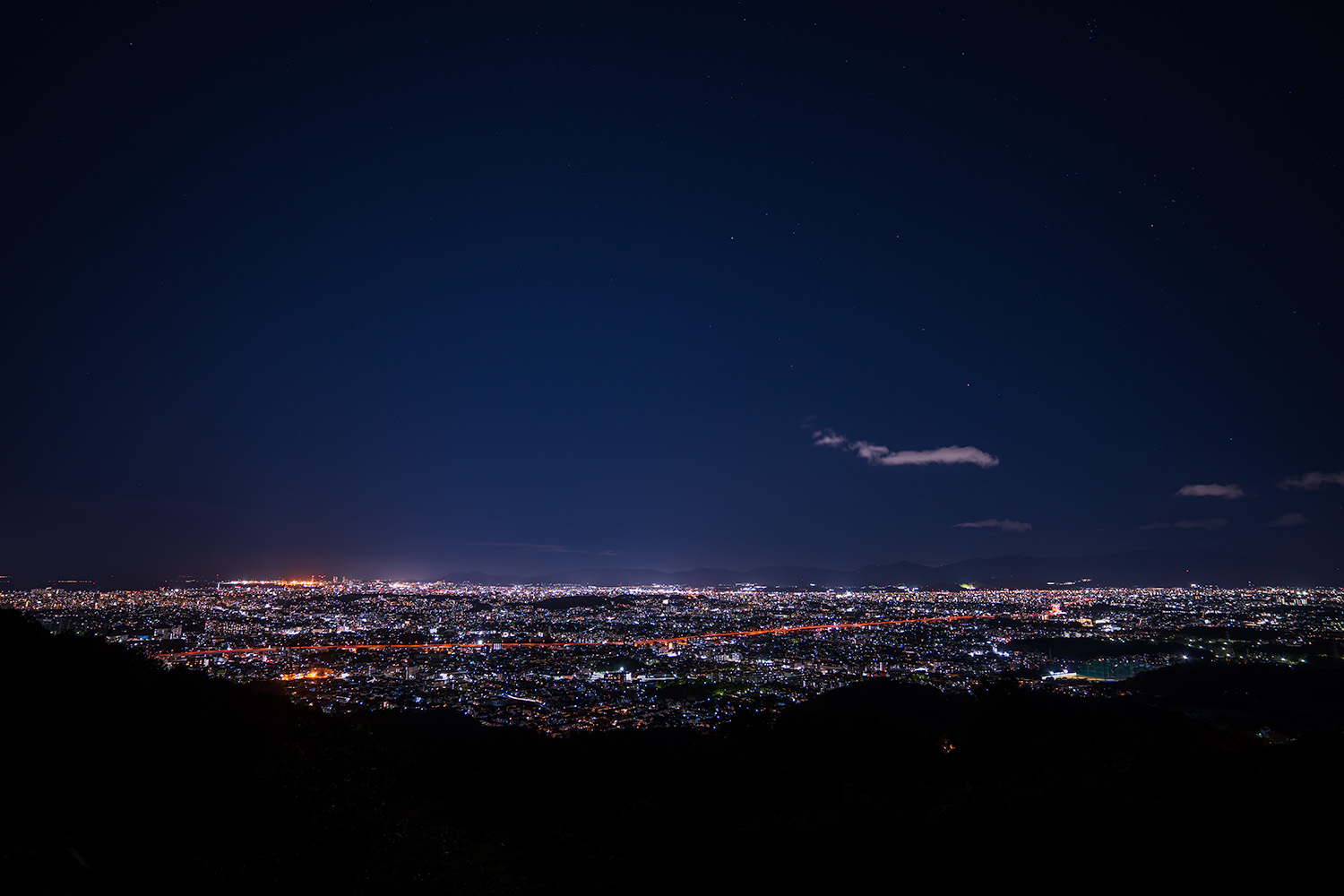油山 片江展望台の夜景