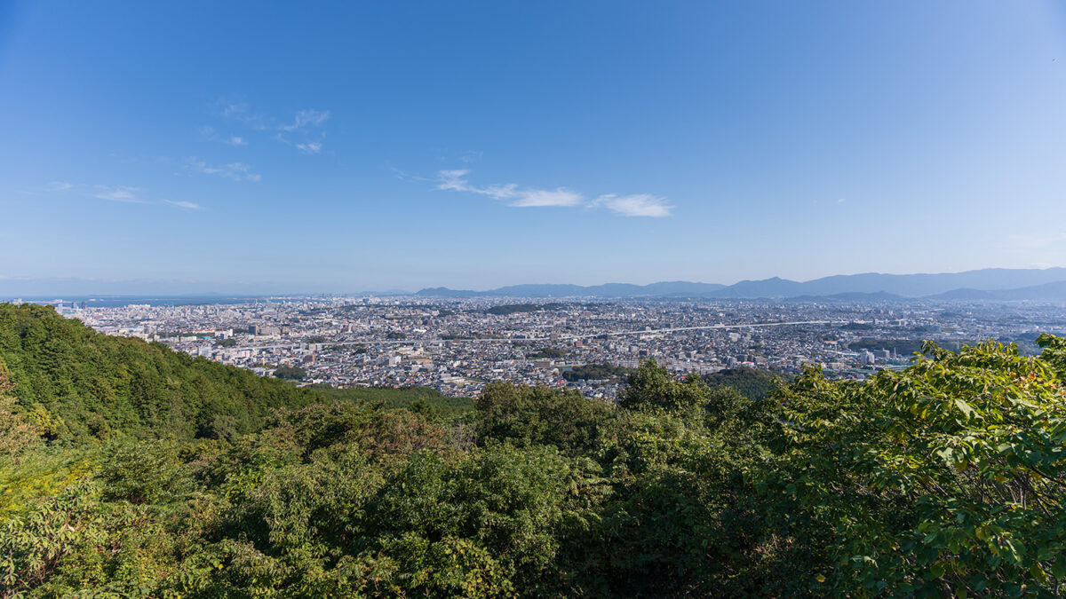 油山 片江展望台の風景