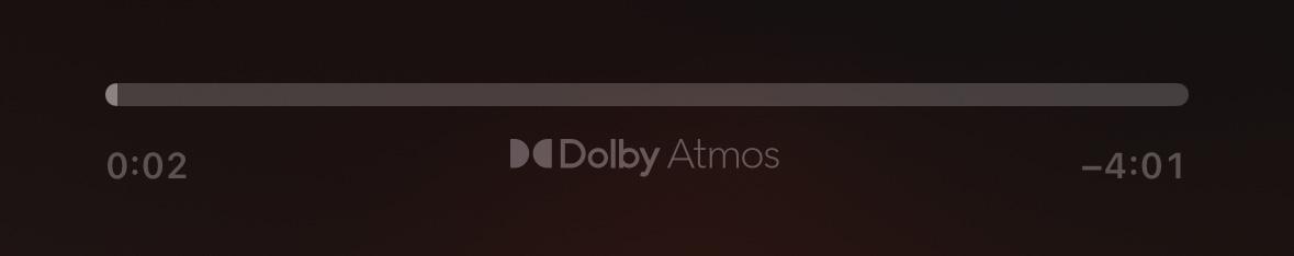 iPhoneミュージックでDolby Atmos再生